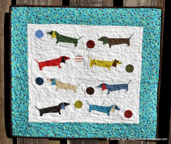 Doxie Dog Quilt  Front