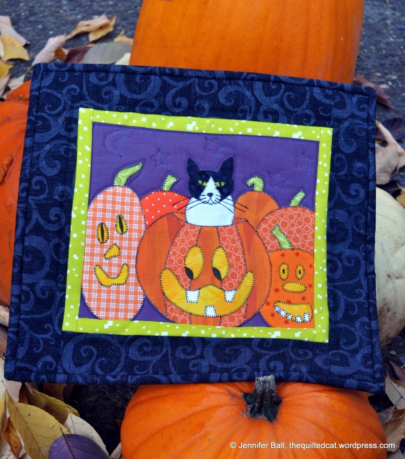 Pumpkin Patch Cat Quilt 